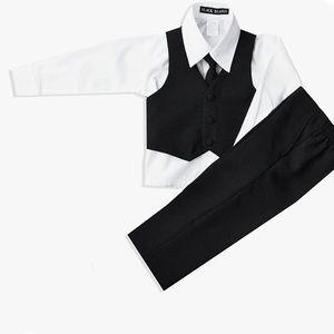 5 piece toddler black suit set